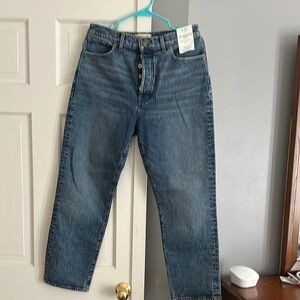 Madewell Blue Straight Leg Jeans Classic Denim